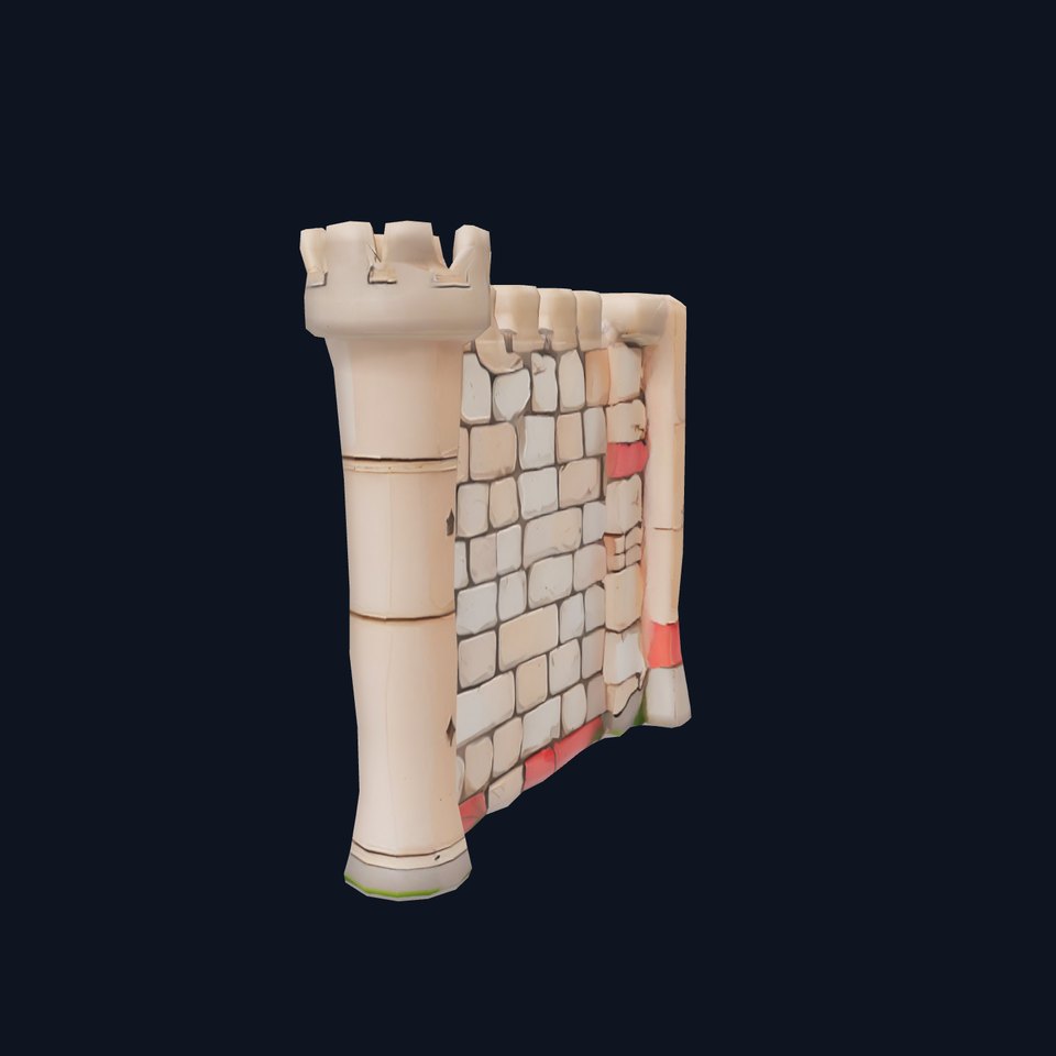 Medieval Stone Wall model pack